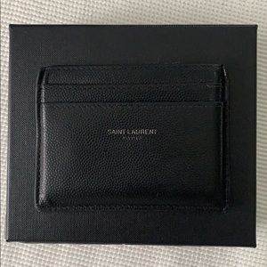 Saint Laurent Leather Card Case